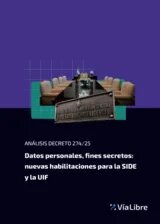 Imagen de sala de reuniones de la casa de gobierno y de la Secretaria de Inteligencia sobre fondo violeta y negro